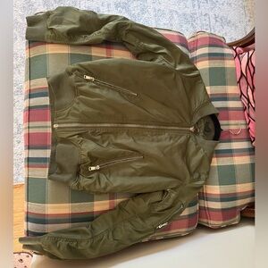 Topshop olive bomber jacket